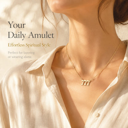 777 Angel Number Necklace for Women Men Stainless Steel Lucky Number Pendant Necklace Minimalist Spiritual Jewelry Manifestation Gift Aesthetic Choker Chain