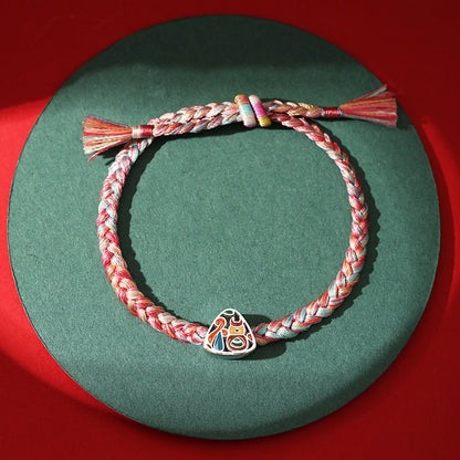 Five - Color String Bracelet with S925 Silver | Perfect Gift for Students & Couples - STAR8S