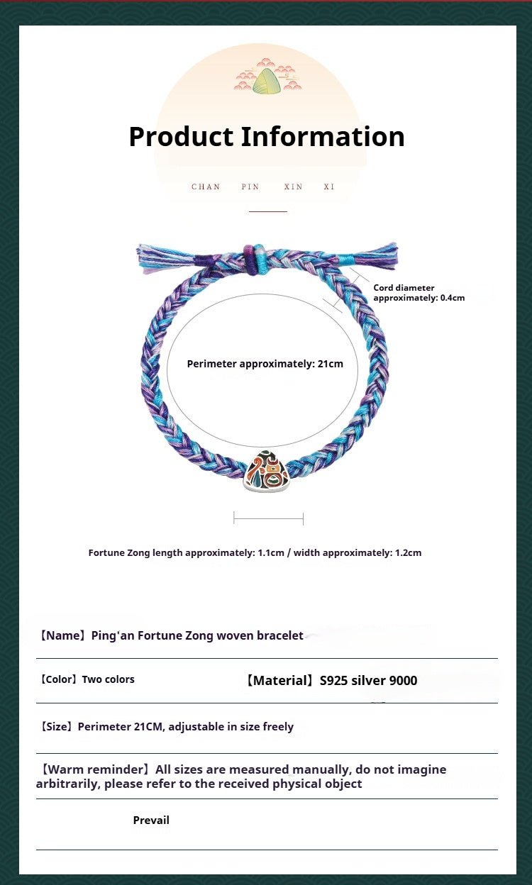 five - color string bracelet with s925 silver | perfect gift for students & couples - star8s