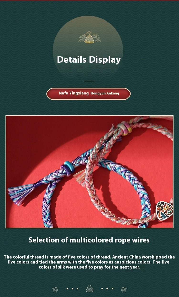 Five - Color String Bracelet with S925 Silver | Perfect Gift for Students & Couples - STAR8S