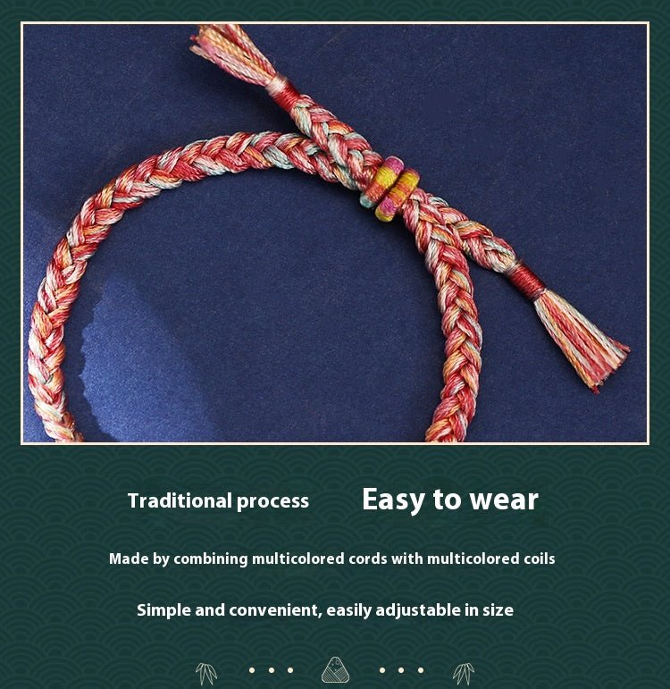 Five - Color String Bracelet with S925 Silver | Perfect Gift for Students & Couples - STAR8S