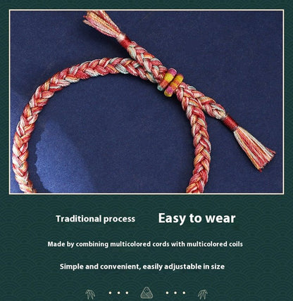 Five - Color String Bracelet with S925 Silver | Perfect Gift for Students & Couples - STAR8S