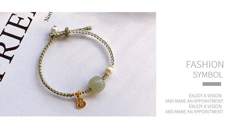 Fresh Jade Stone Bracelet: Adjustable Hetian Jade Jewelry |  STAR8S