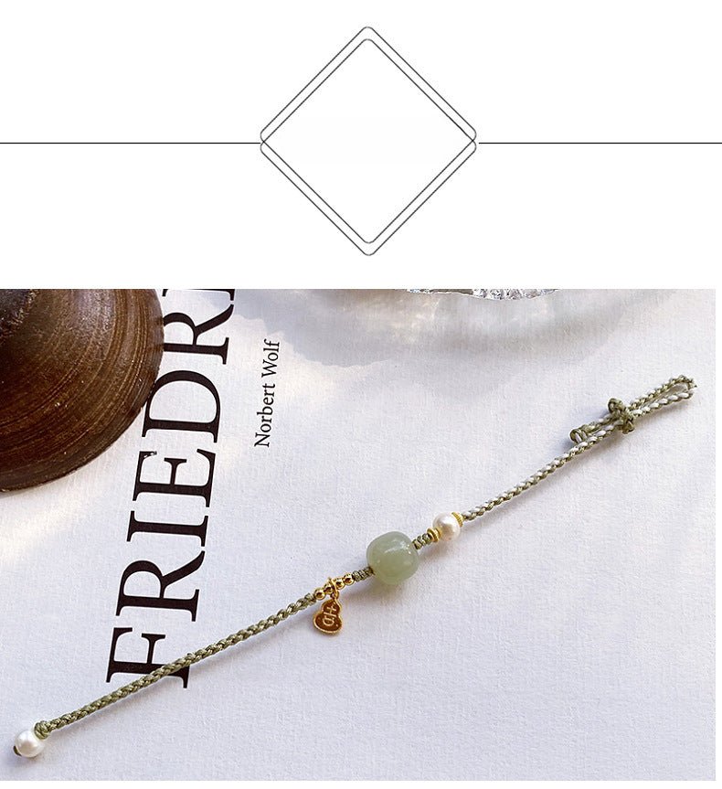 Fresh Jade Stone Bracelet: Adjustable Hetian Jade Jewelry |  STAR8S