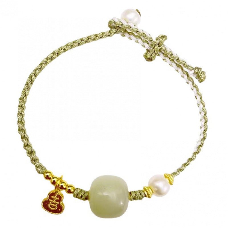 Fresh Jade Stone Bracelet: Adjustable Hetian Jade Jewelry |  STAR8S