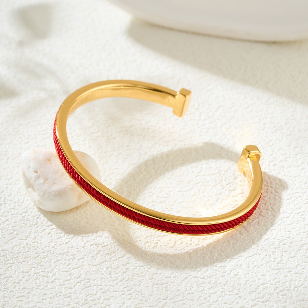 good luck red string bracelet – stylish & symbolic protection bracelet for women | adjustable & 14k gold - plated - star8s