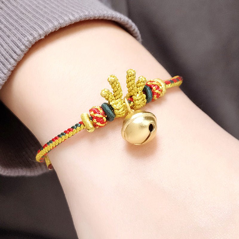 Gorgeous & Lucky Antler Red String Bracelet: Christmas Deer Women’s Bracelet | STAR8S