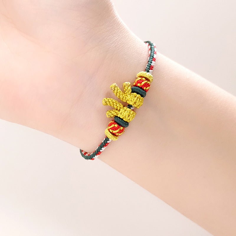Gorgeous & Lucky Antler Red String Bracelet: Christmas Deer Women’s Bracelet | STAR8S