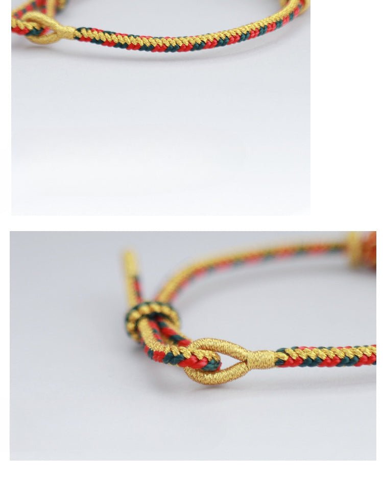 Gorgeous & Lucky Antler Red String Bracelet: Christmas Deer Women’s Bracelet | STAR8S