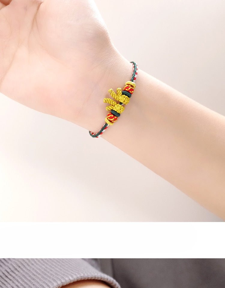 Gorgeous & Lucky Antler Red String Bracelet: Christmas Deer Women’s Bracelet | STAR8S