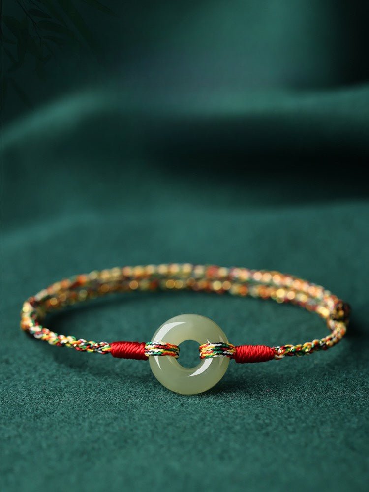 gorgeous & traditional colorful rope bracelet: peace buckle dragon boat	 | star8s