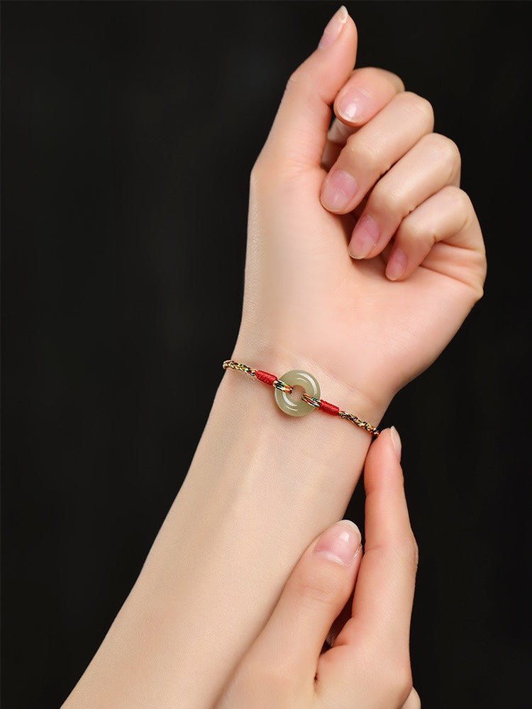 Gorgeous & Traditional Colorful Rope Bracelet: Peace Buckle Dragon Boat	 | STAR8S