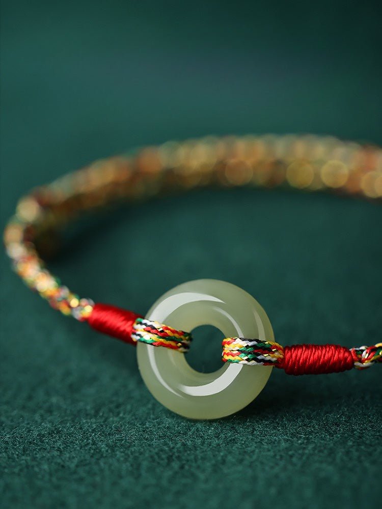 Gorgeous & Traditional Colorful Rope Bracelet: Peace Buckle Dragon Boat	 | STAR8S