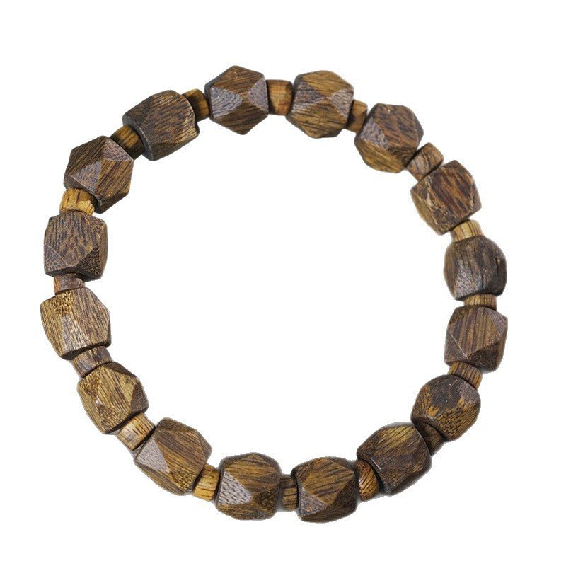 Green Channan Agarwood Tang Balong Beaded Bracelet | Fragrant Rosary Bead Buddha Bracelet - STAR8S