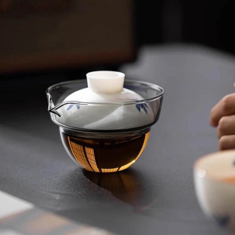 Hand Painted Butterfly Travel Tea Set Portable for Business Outdoor - STAR8S