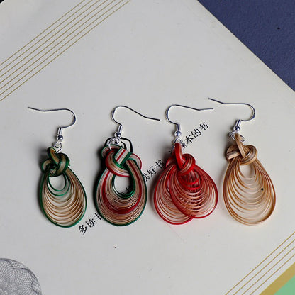 Handcrafted Bamboo Earrings - Eco - Friendly & Unique Artisanal Jewelry - STAR8S