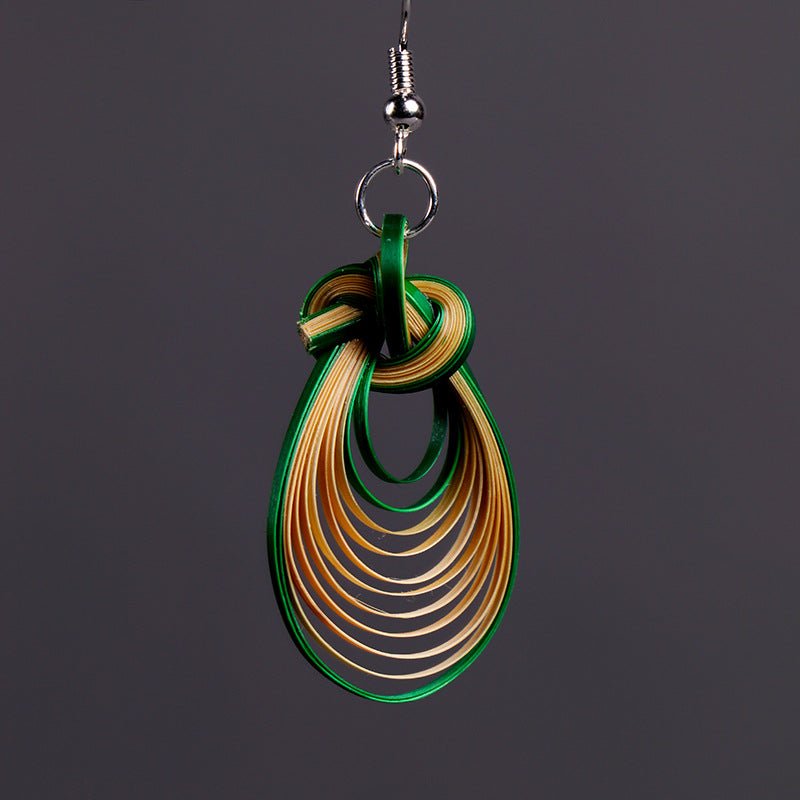 Handcrafted Bamboo Earrings - Eco - Friendly & Unique Artisanal Jewelry - STAR8S