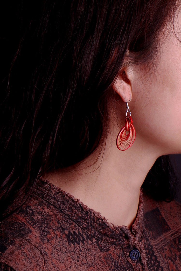 Handcrafted Bamboo Earrings - Eco - Friendly & Unique Artisanal Jewelry - STAR8S