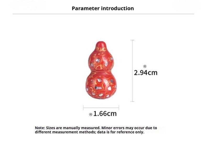 Handcrafted Chinese Lacquer Gourd Pendant – Unique Decorative Ornament for Prosperity and Good Fortune - STAR8S