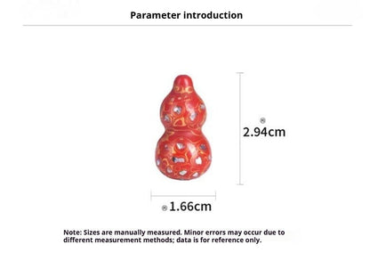 Handcrafted Chinese Lacquer Gourd Pendant – Unique Decorative Ornament for Prosperity and Good Fortune - STAR8S