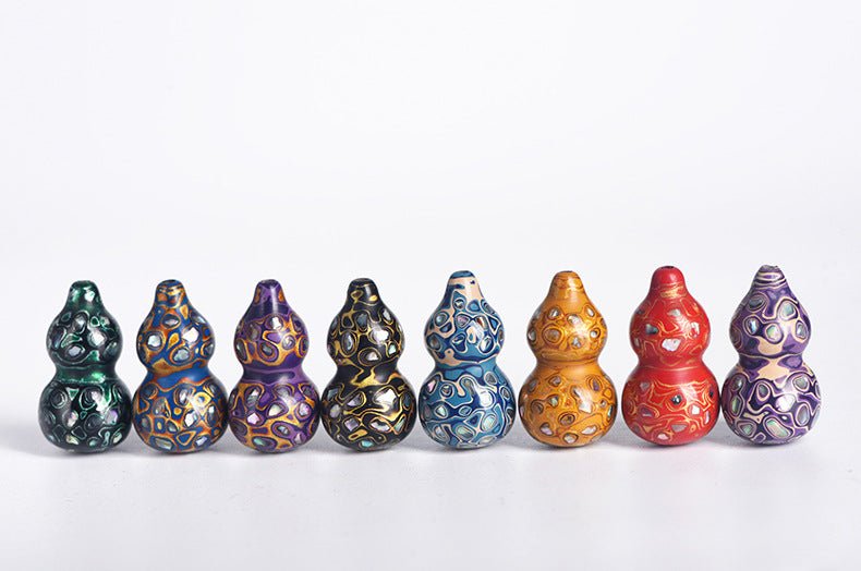 handcrafted chinese lacquer gourd pendant – unique decorative ornament for prosperity and good fortune - star8s