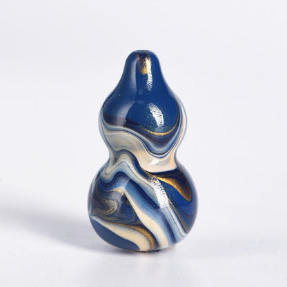 Handcrafted Chinese Lacquer Gourd Pendant – Unique Decorative Ornament for Prosperity and Good Fortune - STAR8S