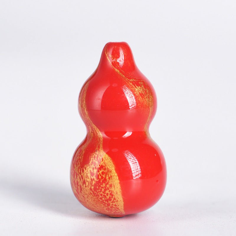 handcrafted chinese lacquer gourd pendant – unique decorative ornament for prosperity and good fortune - star8s