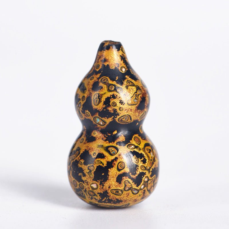 Handcrafted Chinese Lacquer Gourd Pendant – Unique Decorative Ornament for Prosperity and Good Fortune - STAR8S