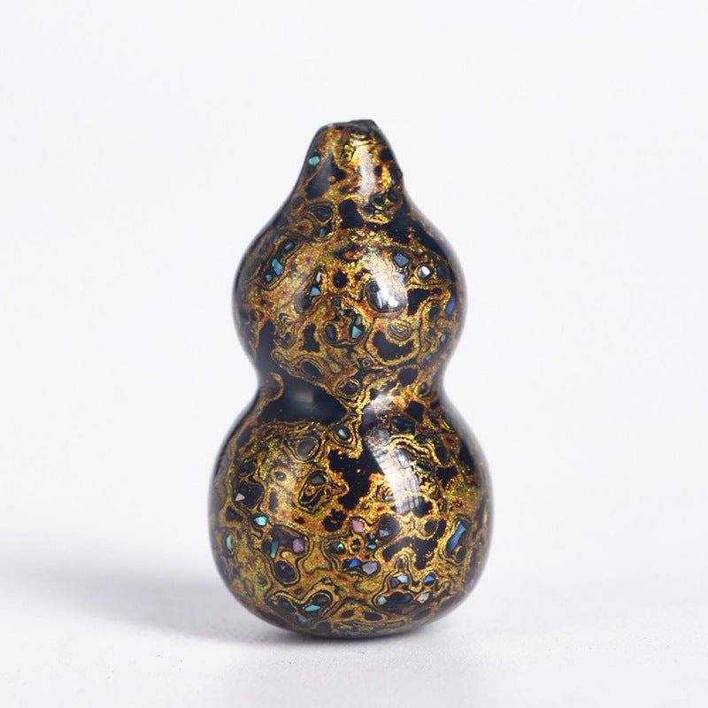 handcrafted chinese lacquer gourd pendant – unique decorative ornament for prosperity and good fortune - star8s
