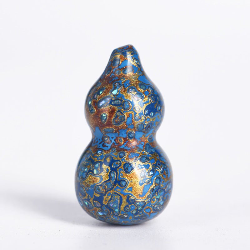 handcrafted chinese lacquer gourd pendant – unique decorative ornament for prosperity and good fortune - star8s