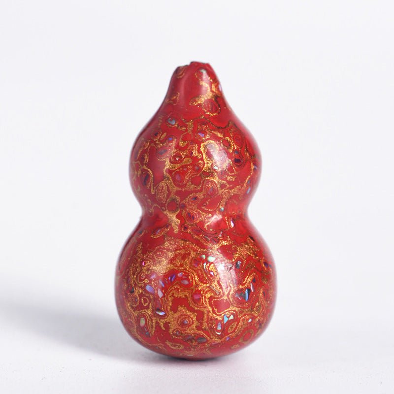 handcrafted chinese lacquer gourd pendant – unique decorative ornament for prosperity and good fortune - star8s