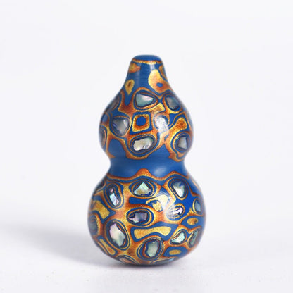 Handcrafted Chinese Lacquer Gourd Pendant – Unique Decorative Ornament for Prosperity and Good Fortune - STAR8S