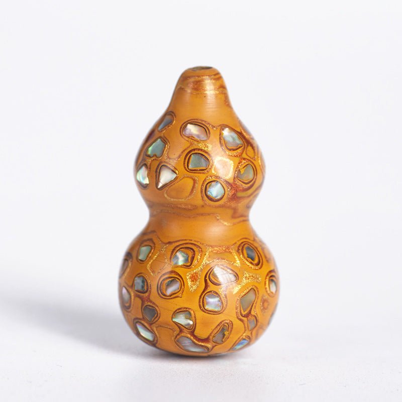 Handcrafted Chinese Lacquer Gourd Pendant – Unique Decorative Ornament for Prosperity and Good Fortune - STAR8S