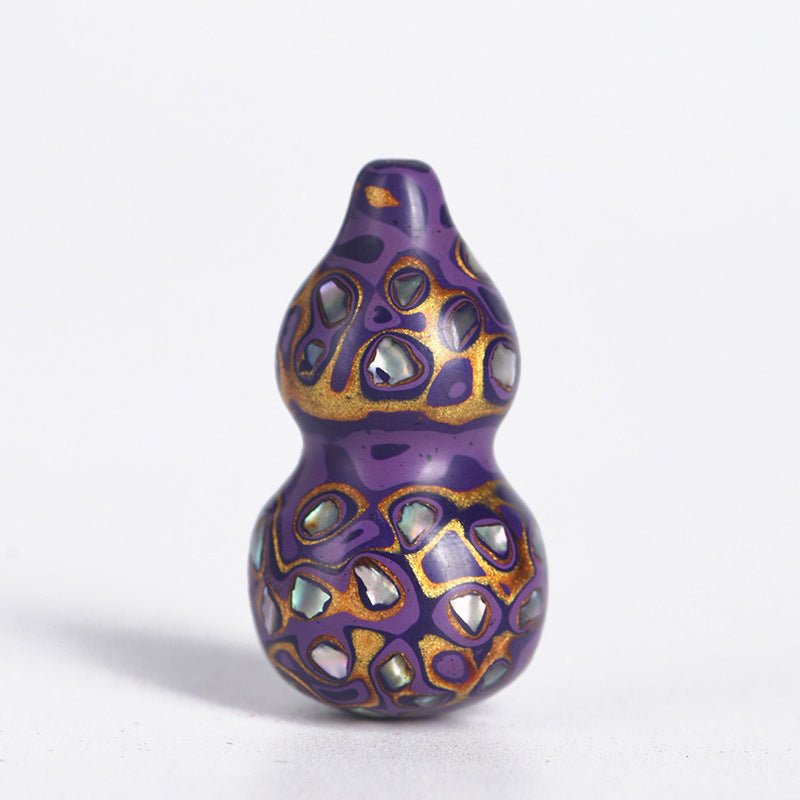 handcrafted chinese lacquer gourd pendant – unique decorative ornament for prosperity and good fortune - star8s