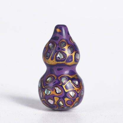 Handcrafted Chinese Lacquer Gourd Pendant – Unique Decorative Ornament for Prosperity and Good Fortune - STAR8S