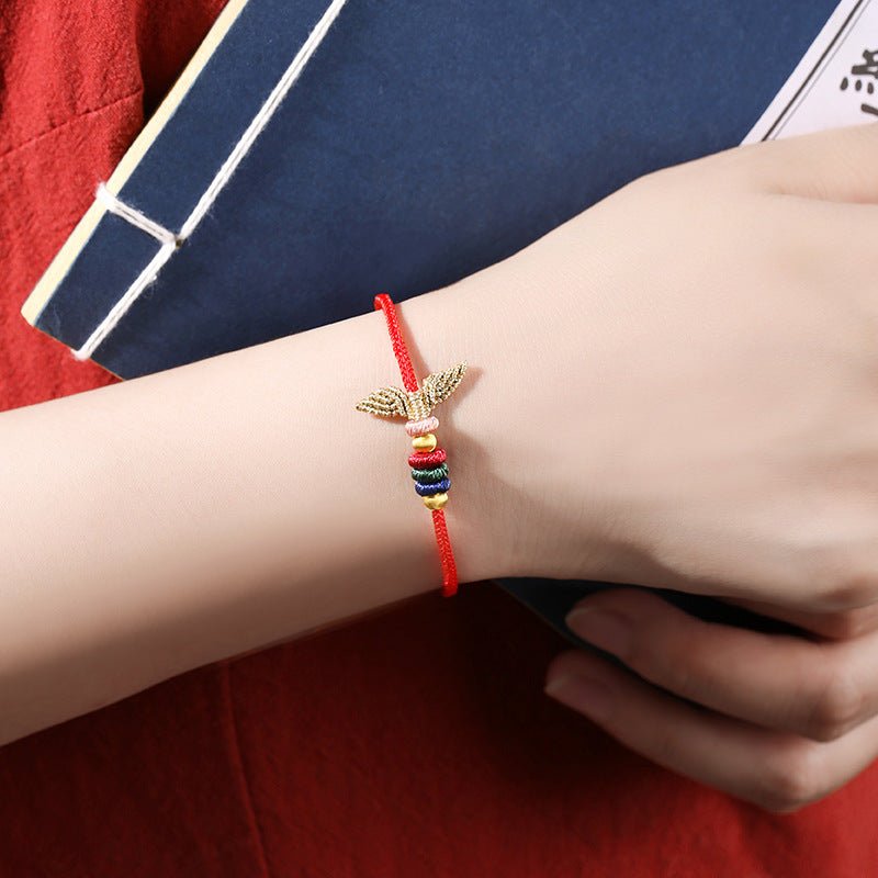 handcrafted fish tail bracelet for women | s925 silver red string bracelet | best gift for girlfriend, best friend - star8s