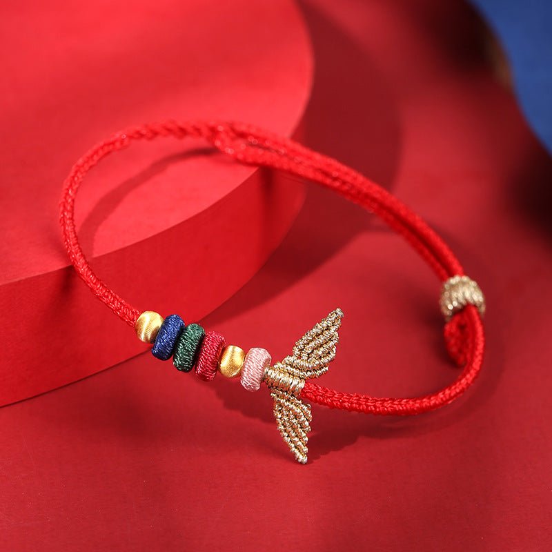 Handcrafted Fish Tail Bracelet for Women | S925 Silver Red String Bracelet | Best Gift for Girlfriend, Best Friend - STAR8S