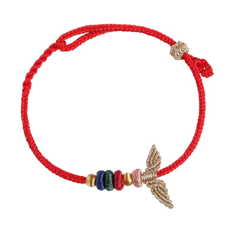 handcrafted fish tail bracelet for women | s925 silver red string bracelet | best gift for girlfriend, best friend - star8s