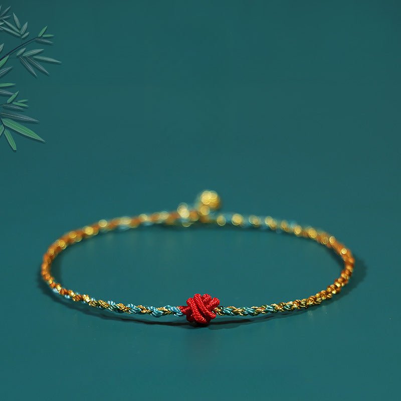 handcrafted multi - colored red string bracelet | traditional knotted design for kids & adults | dragon boat festival - star8s