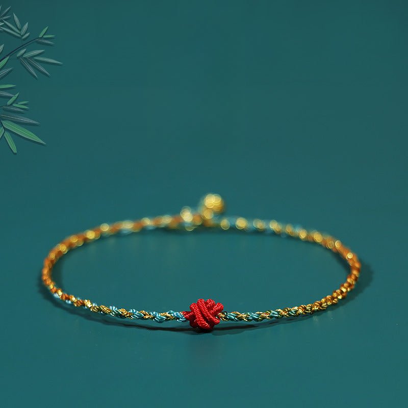 handcrafted multi - colored red string bracelet | traditional knotted design for kids & adults | dragon boat festival - star8s