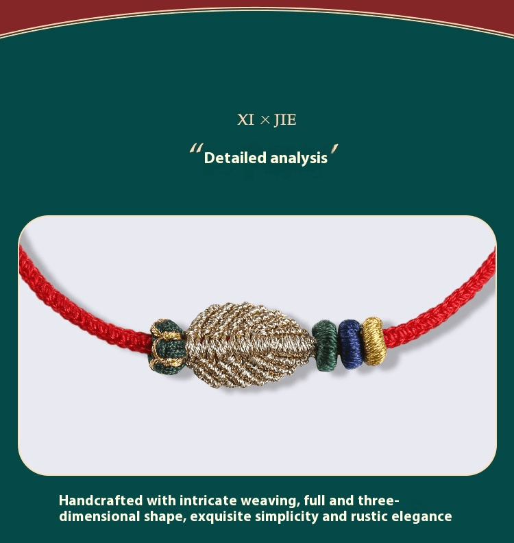 handcrafted red string bracelet – one - leaf bodhi design | perfect gift for friends & loved ones - star8s