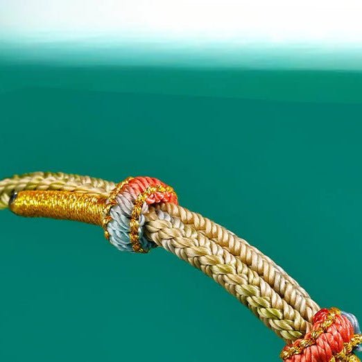handcrafted red string bracelet – sunflower design – lucky charm for exams and success | star8s - star8s