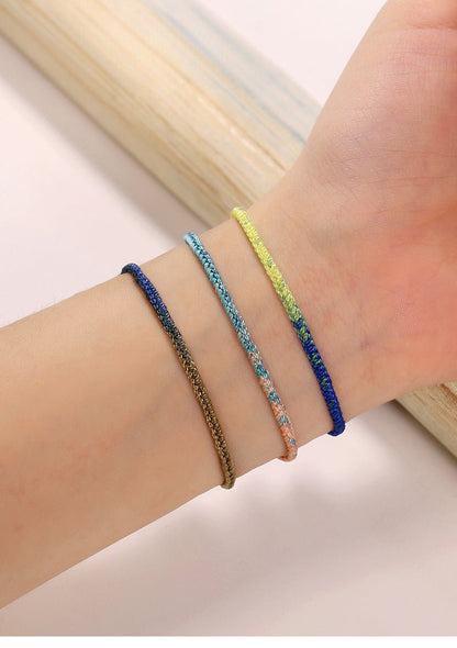 Handcrafted Woven Bracelet – Unique Snake Year Design with Starry Sky and Color Gradient | STAR8S - STAR8S