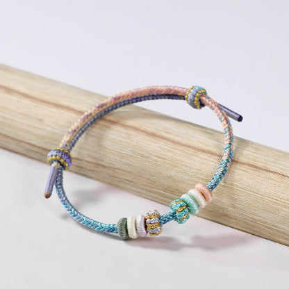 Handcrafted Woven Bracelet – Unique Snake Year Design with Starry Sky and Color Gradient | STAR8S - STAR8S