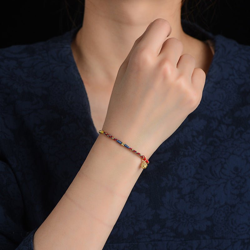 handmade 520 friendship bell bracelet – adjustable braided bracelet for couples & students - star8s