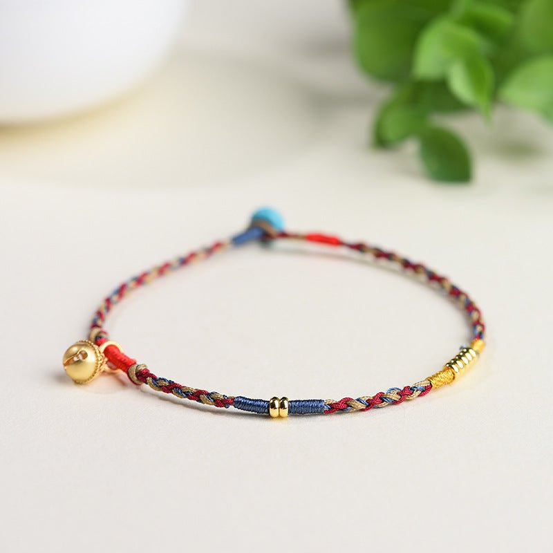 Handmade 520 Friendship Bell Bracelet – Adjustable Braided Bracelet for Couples & Students - STAR8S