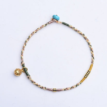 Handmade 520 Friendship Bell Bracelet – Adjustable Braided Bracelet for Couples & Students - STAR8S