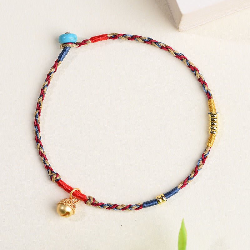handmade 520 friendship bell bracelet – adjustable braided bracelet for couples & students - star8s