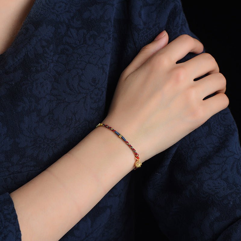 Handmade 520 Friendship Bell Bracelet – Adjustable Braided Bracelet for Couples & Students - STAR8S
