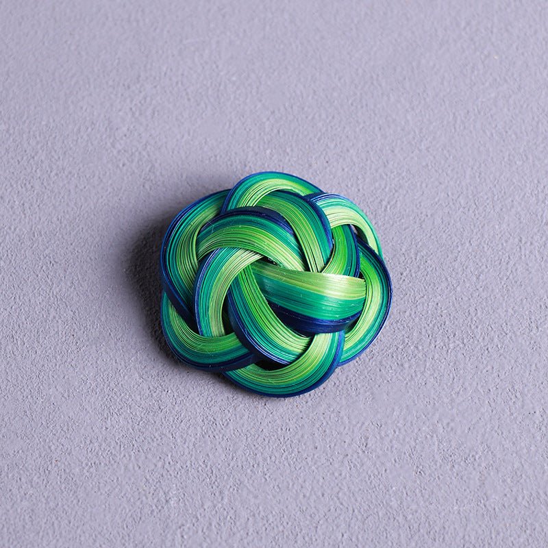 Handmade Bamboo Brooch, Earrings & Accessories | Eco - Friendly Artisan Craft for Qipao & Hanfu - STAR8S